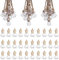 30PCS 8 ml Hanging Car Air Freshener Perfume Bottle Empty Clear Glass Essential Diffuser Bottle Aromatherapy Fragrance Essential Oil Diffuser for Car Home Office