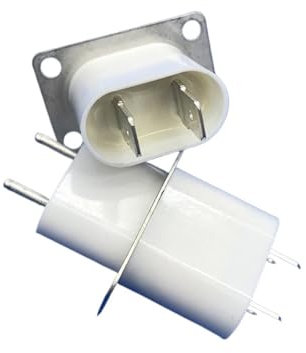 IOLKHFK 2pcs Microwave Oven Magnetron Spare Socket Filament Socket Magnetron Plug With Capacitor, Compatible For Midea Galanz Haier Microwave Oven Spare Parts