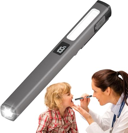 Genérico Linterna Tipo Bolígrafo Para Enfermeras - LED Recargable Portátil Para Profesionales De Enfermería,Linterna Portátil Impermeable Magnética Reutilizable para Lectura Nocturna y Uso Diario