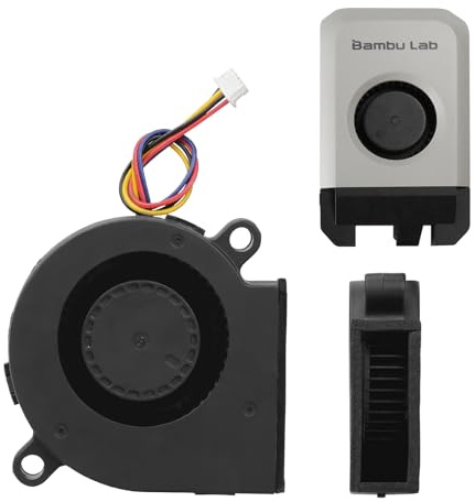 x1 Series 5015 Blower Cooling Fan for Bambu Lab 3D Printer X1C Components Cooling Blower Fan Fast Speed High Air Volume Low Noisy 3D Printer Parts(for x1 Series)