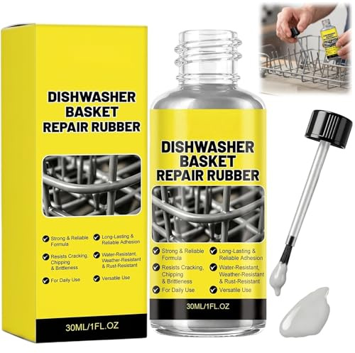 2 Stück 30ML Rostschreck Für Spülmaschine Spülmaschinenkorb Rost Reparatur Wasserfest Rostfrei Flüssige Abziehbare Gummibeschichtung (Grau)