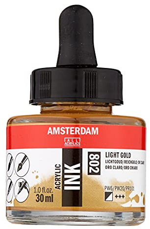 Amsterdam Acryl-Tintenfläschchen 30 ml Reichgold 802 (17208020)