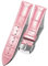 BINLUN Leder-Uhrenarmband Krokodilmuster Schnellverschluss Ersatz Kalbsleder Uhrenarmbänder Smartwatch 10 Farben 13 Größen für Herren & Damen(Silberne Schnalle,Pink,20mm)