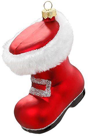 MAGIC Weihnachtskugeln Christbaumschmuck Glas Santas Stiefel 9cm