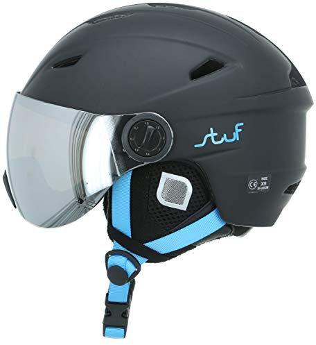 Stuf Visor JR. Helm Größe 49 Schwarz (schwarz-blau)
