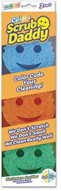Scrub Daddy - Kratzfreier Farbschwamm mit flexibler Textur (4er-Pack), insgesamt 12 Stück