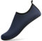 Sixspace Herren Damen Badeschuhe Wasserschuhe Aquaschuhe Strandschuhe Schnell Trocknend Slip on Breathable Schwimmschuhe Surfschuhe für Beach Pool Surfen Yoga Dunkelblau(Lieferantengröße 44 EU)