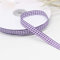 Egurs Kariertes Band 50 Yard 10mm Geschenkband Schleifenband Vichy Dekoband Stoffband Bastelband für Hochzeit Taufe Geburtstags Party Geschenk Verpackung Weihnachten Deko lila
