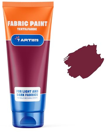 7 Artists Textilfarbe Fuchsia 60 ml – Stoffmalfarben Waschfest für Kleidung, Sneaker & Leder | Permanent Textilfarbe Waschmaschinenfest | Stofffarbe ohne Bügeln für T-Shirt, Jeans & Taschen