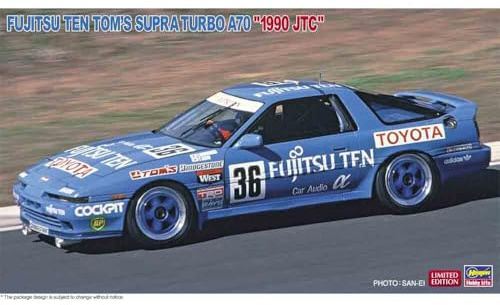 Hasegawa 620553-1/24 Fujitsu Ten Tom`s Supra Turbo A70, 1990JTC - Maßstab 1:24