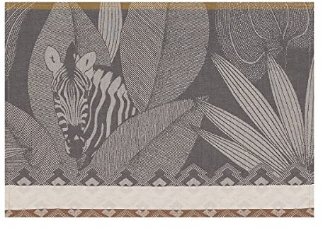 Le Jacquard Français 27454 Tischsets (2er Set) Nature Sauvage Elephant 50X36 cm