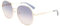 LONGCHAMP Damen LO161S Sonnenbrille, GOLD/BLUE PEACH, 59