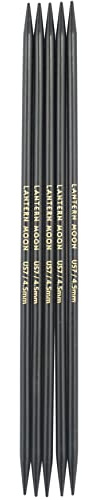 Lantern Moon Ebony Double Pointed Needles 6-Size 7/4.5mm -LM350008