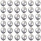 Luftballons Metallic Silber 10 Zoll für Party Glänzende,36 Stück 25cm Metallisches Chrom Silber Latex Luftballons Helium Ballons für Geburtstag,Hochzeit,Babyparty Graduierung Weihnachts Party Dekor