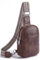 Telena Bauchtasche Damen, Damen Umhängetasche Klein Crossbody Bag PU Leder Sport Schultertasche Stylisch Sling Bag,Kaffee
