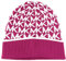 Michael Michael Kors Damen Beanie-Mütze mit Mk-Logo, Deep Fuchisa Cream, Einheitsgröße