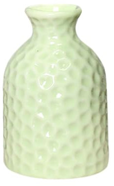 Ciieeo Dry Small Vases Fake Flower Vase Ceramic Small Rustic White s for Flowers Bottle Dining Room Table Decor Ceramic Green Decoration Wedding Table Dining