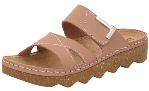 Rohde FOGGIA-D Damen, Frauen, Pantoletten, Slipper,Slides,Sandalen,Sommerschuhe,Freizeitschuhe,Schlupfschuhe,schluepfschuhe,NUSS,42 EU