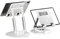 RiRaku Support de tablette support de bureau avancé support de bureau Tiktok vidéo support de diffusion en direct rétractable pliable paresseux en gros (couleur : blanc rotatif à 360°)