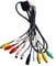 Strpump Universal-Autoradio-Stereo-20-poliges 4G-RCA-Kabel mit 4G-SIM-Kartensteckplatz (keine SIM-Karte), Mikrofon-Audio-Eingang/Ausgangskabel, Drahtadapter für Aftermarket-Android-Radio