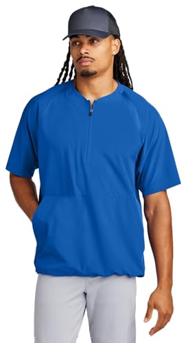 SPORT-TEK Unisex Repeat Half Zip Short Sleeve Jacket | Lightweight Half Zip Jacket for Men & Women True Royal