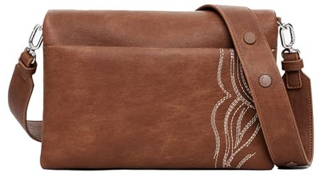 Desigual Women's Accessories PU Across Body Bag, Brown