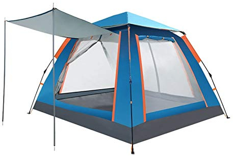 Tent 3-4 Person Windbreak Camping Tent Waterproof Sun Anti UV Tourist Automatic Tents for Outdoor Hiking Beach Travel Outdoor (Green) (Green) (Blue)