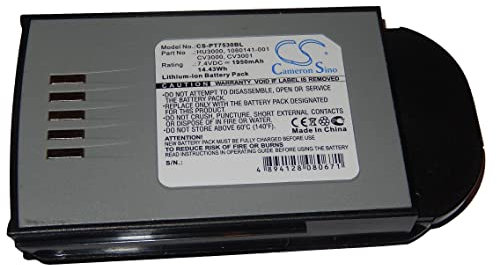 vhbw 1x batería reemplaza Psion Teklogix CV3001, CV3000, 1080141-001, 1030070, HU3000 para escáner códigos de Barra, TPV (1950 mAh, 7,4 V, Li-Ion)