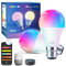 Lepro B1 AI Smart Bulb Bayonet, Music Sync B22 WiFi Bulbs, Voice Control, AI Lighting Design Assistant, Dimmable, Bluetooth Colour Changing Light Bulb, Work with Alexa & Google Assistant, 2 Packs