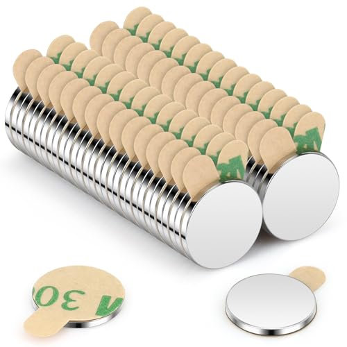 Wukong Round Magnets 10x1mm | 60 Pack, Extremely Strong Mini Magnets for Magnetic Boards, Refrigerator, Craft, Office, Kitchen