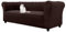 HonunGron Stretch Chesterfield Sofa Überzug 1 2 3 Sitzer, Elasthan Jacquard Couch Überzug, Sofaschutz rutschfest Sofaüberwurf Waschbare Sofabezug für Gebogene Sofa Sessel (Braun,3 Sitzer)