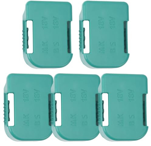 Support Mural pour appareils Powerbank 18V, Pack de 5, Rack de Rangement pour Batteries Compatible avec la Batterie d'outil Lithium-ION Makita 18V BL1860 BL1850 BL1840 BL1830 BL1820 BL1815N
