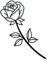 Faux Tatouage ROSE - Temporalis® | Tatouage Ephemere Femme et Homme – Cosmétique Certifié UE, Encre Vegan & Waterproof – Dure 1 à 2 semaines [ Tattoo Rose minimaliste ]