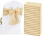 YMHPRIDE 50 Pièces Rubans pour Chaises en Satin Champagne Rubans Décoratifs pour Chaises pour Réception de Mariage, Fête, Hôtel, Maison, Décoration de Cuisine (Champagne)