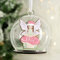 Custom Personalised Wooden Fairy Glass Christmas Tree Bauble Decoration