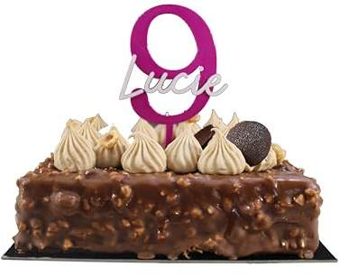 3DKOUPE Cake Topper, personalisierbar, für Geburtstag, Alter und Vorname 2