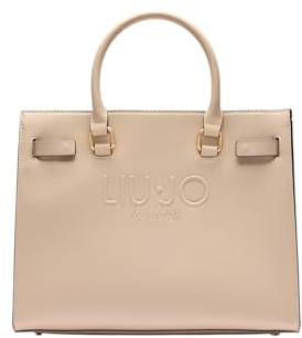 Liu Jo Handtasche Halona L mit geprägtem Logo AA5149 E0087 neutral, Helles Beige