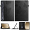 DayQiQiPu Funda para ZTE Nubia RedMagic Gaming Pad Pro 10.9 Pulgadas – Estuche Tipo Folio Cuero PU Patrón de Mariposa, Cubierta Cartera con Solapa, Carcasa Protectora con Soporte Negro