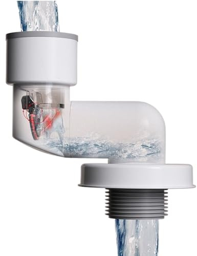 Hogvinnatil Geruchsverschluss für Abflussrohre | Rückflussverhinderer für Wandsiphon mit Geruchsschutz - Neutralisierer für Waschmaschine Bad Waschbecken Küche Water Badewanne