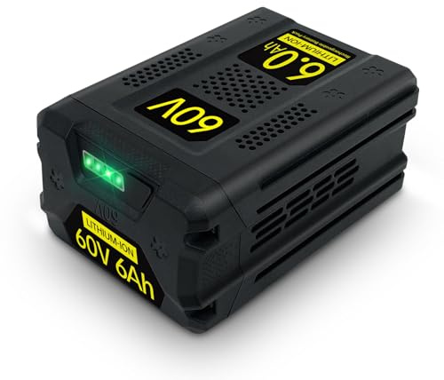 ShunTongDa Neue Verbesserte 60V 6,0Ah Akkus Kompatibel mit Greenworks 60V Akku LB60A03 LB60A02 LB60A00 Ersatz für 75+ Green Works 60 Volt Werkzeuge & Greenworks Pro Akku (60V 6000mAh)