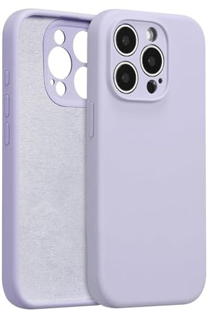 ZTOFERA Liquid Silicone Case for iPhone 14 Pro (6.1), Lilac | Anti-Scratch Soft Microfiber Lining, Fresh Solid Color, Lightweight, Full Camera Protection, Shockproof Protective Cover