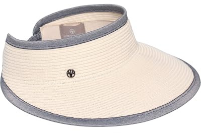 LOEVENICH Damen Visor | ultraleicht atmungsaktiv | elastisch | breiter Schirm Cream