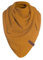 KNIT FACTORY - Coco Dreiecksschal Junior - Mädchen Strickschal mit Wolle - Halstuch für Kinder - Gelber Kinderschal - Umschlagtücher aus Hochwertige Qualität - Kinder XXL Schal - 140 x 60 cm - Ocker