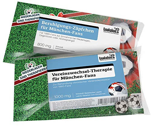 1860 männer Geschenk Set ist jetzt die KLEINE Therapie passend für 1860 München-Fanartikel Fans by Ligakakao.de
