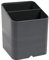 Exacompta 67707D 10er Pack Premium Stiftehalter Pen-Cube mit 2 Fächern für mehr Ordnung auf dem Schreibtisch Stifteköcher Stiftebox Aufbewahrungsbox Organizer mausgrau