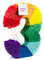 Trendario Pinata Zahl 3 - Mehrfarbig - ungefüllt - Ideal zum Befüllen mit Süßigkeiten und Geschenken - Piñata für Kindergeburtstag Spiel, Geschenkidee, Party, Hochzeit