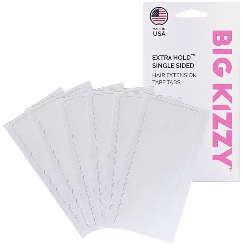 Big Kizzy Extra Hold Single Sided Replacement Tape for Hair Extensions by Big Kizzy, Fit Most Tape in Hair Extensions - 72 Tabs