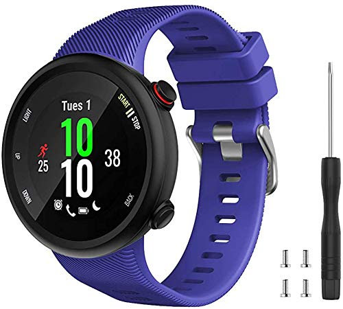 Tyogeephy Compatible con Forerunner 45 Correa de reloj, Correa de reloj de repuesto deportivo de silicona suave, Fitness Correa Pulsera para Forerunner 45 Smartwatch