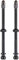Schwalbe Utlv Tubeless Valve Pair Rohrloses Ventil, Schwarz, 100 mm