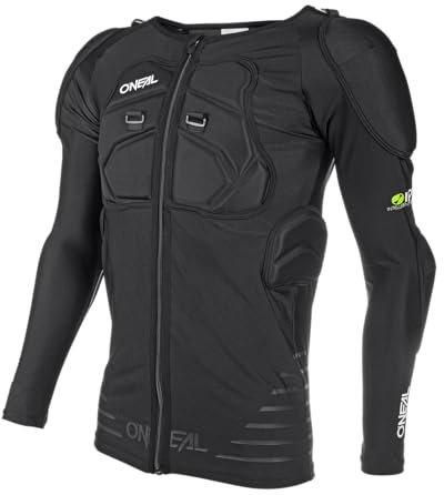 O'NEAL | Protektoren-Jacke | Motocross Enduro Motorrad | Elastisch leichte Protektorenjacke, aus Polyurethan-Schaum, Mesh-Einsatz | STV Long Sleeve Protector Shirt | Erwachsene | Schwarz | Größe S